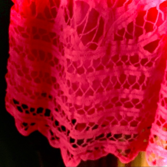 International Concepts (INC Macy’s) Peach Bodycon Lace Sheath Cotton Dress Sz 12 - Picture 9 of 13